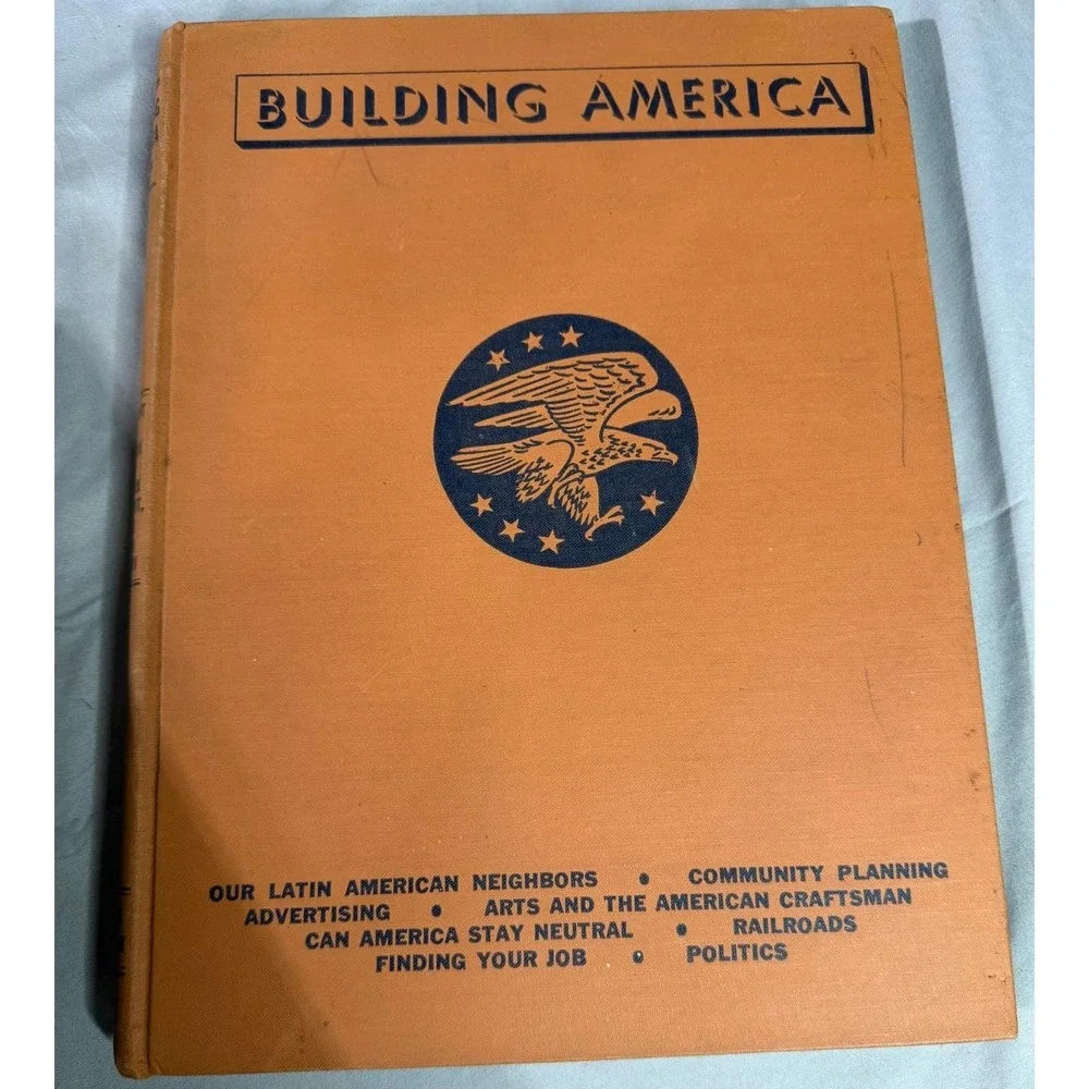 Building America Volumes 1-8 Vintage Hardcover Book Set Americana Corp NEA
